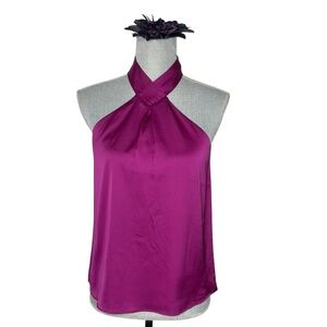 Express Dark fuchsia, Halter Neck Satin Top XS
Sleeveless Blouse